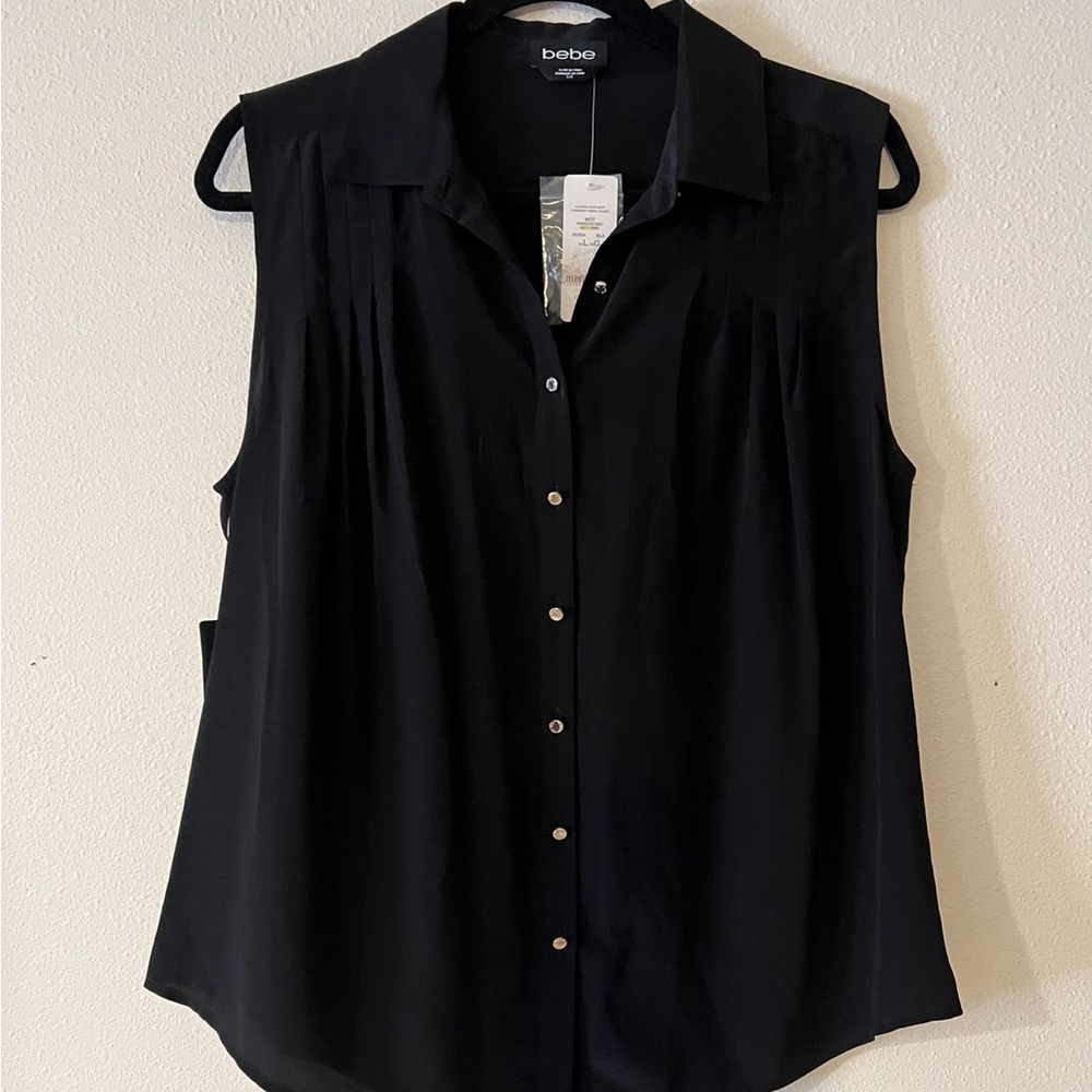 Silk Bebe short sleeved button up
